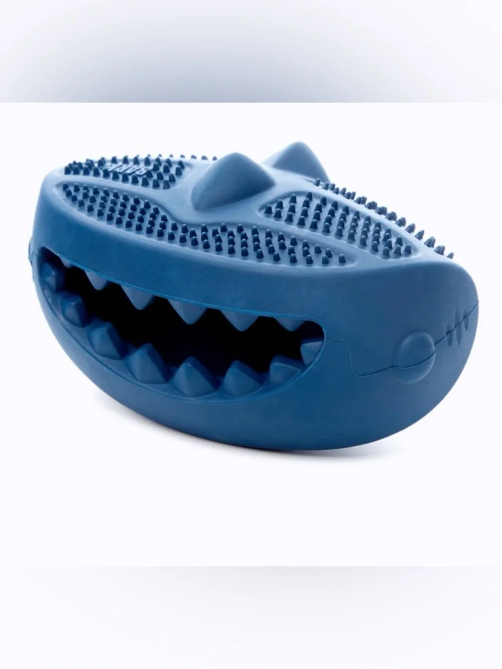 Bark Box Super Chewer Hammer Fed Shark M-L solid rubber dog toy NEW treat dispen